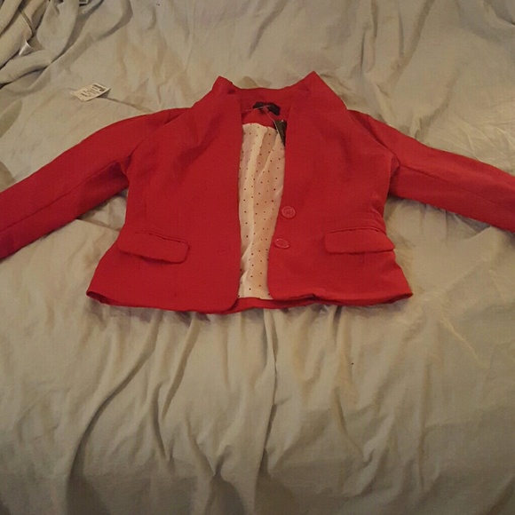 Red work jacket