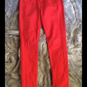 Red Orange Super Skinny Arizona Jeans