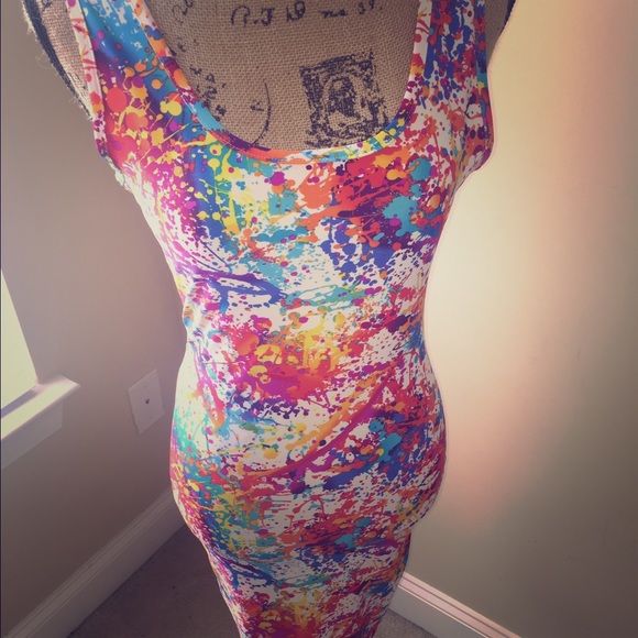 Paint splash dress