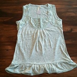 Embroidered tank top