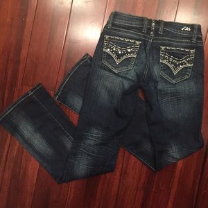 LA Idol Embellished Dark Wash Jeans!