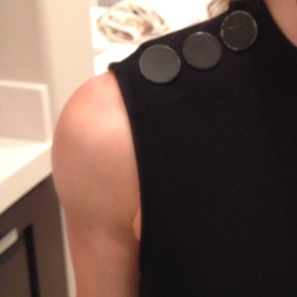 Elegant Calvin Klein Black Midi Dress - Picture 3 of 4