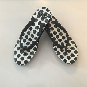 Coach wedge heel flip flops