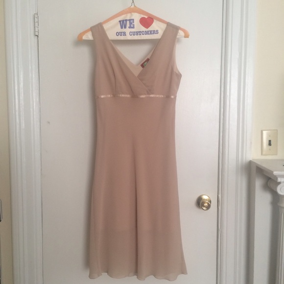 NWOT Nude A-Line Empire Waist Dress