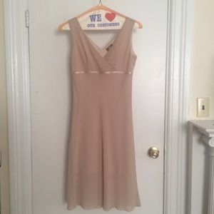 NWOT Nude A-Line Empire Waist Dress