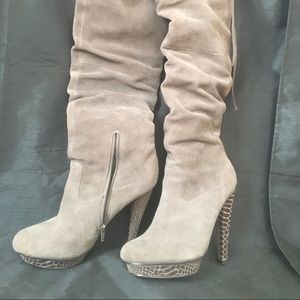 Bakers over the knee leather boots.