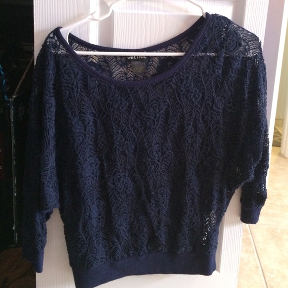 Navy sweater top