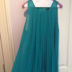 Anthropologie pom pom polka dot dress