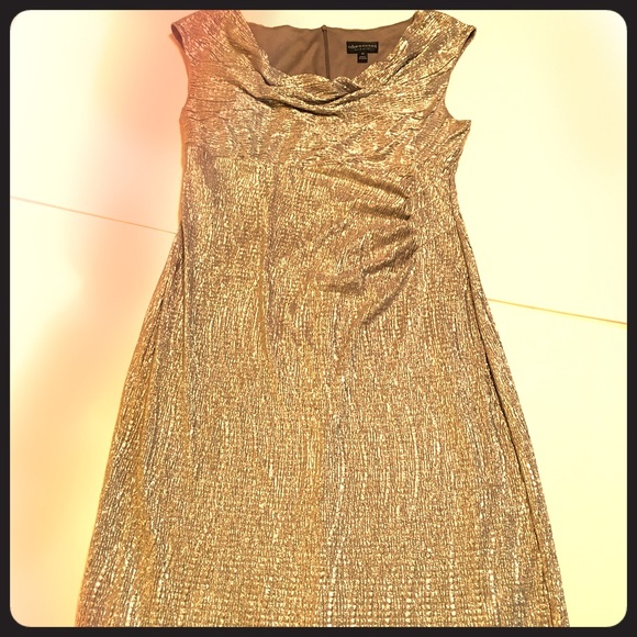 Silver Cocktail Dress Size 14