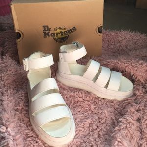 NIB Doc Martens White CLARISSA Sandal US8/UK6