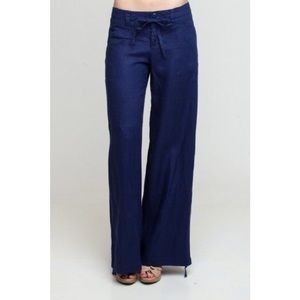 Love Tree Royal Blue Linen Pants