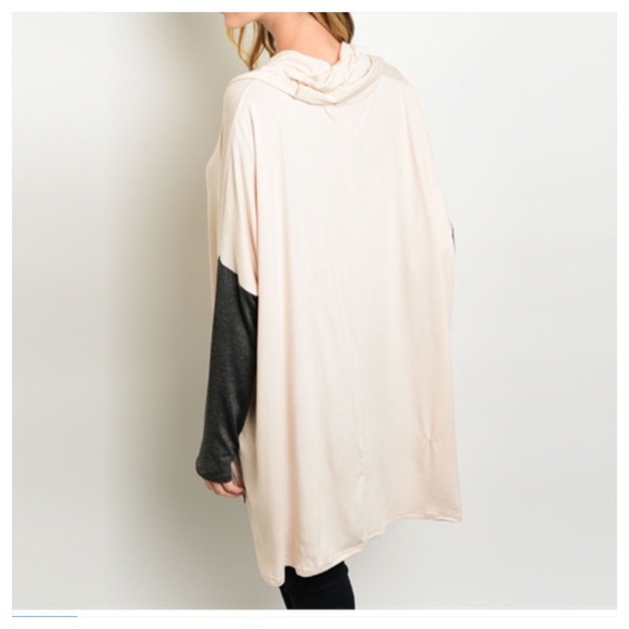 Oversized Cowl Neck Cozy Tunic - Picture 3 of 4