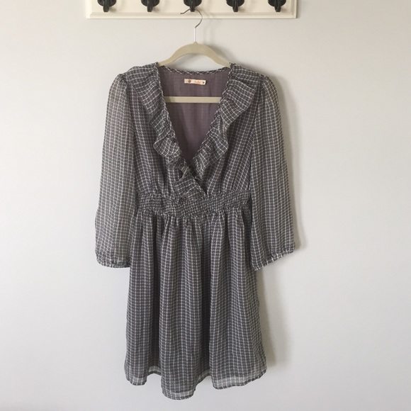 Tulle 3/4 Sleeve Dress