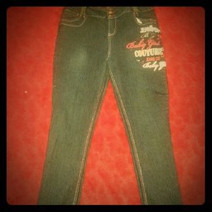 Plus size stretchy jeans with  cool designs