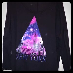 Nwot New York galaxy long sleeve top