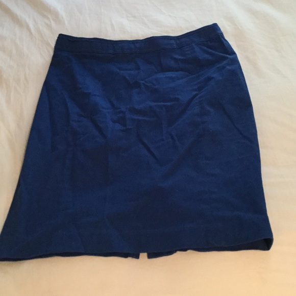 Blue pencil skirt