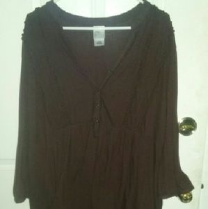 Just my size ruffly top