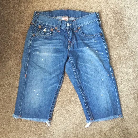 True religion denim cut off short