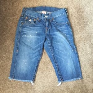 True religion denim cut off short