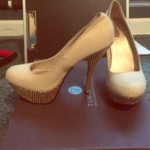 Tan pumps