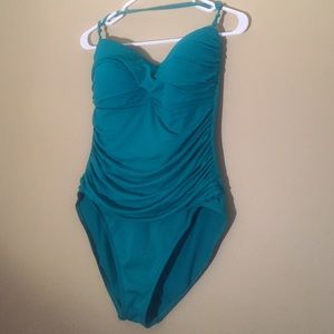 Teal swim suit