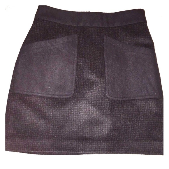J Crew Women's Mini Wool Skirt