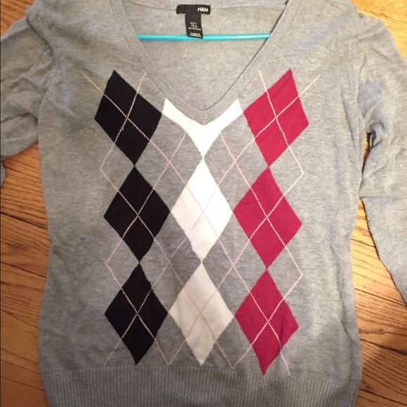 H&M Argyle Sweater