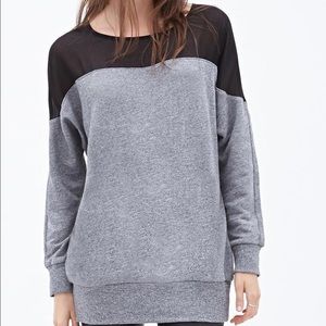 Sheer Heathered Sweater