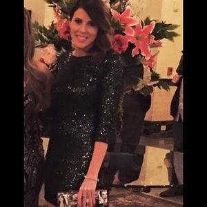 Beautiful emerald green sequence dress