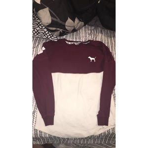 Vs Pink Varsity Crew Neck