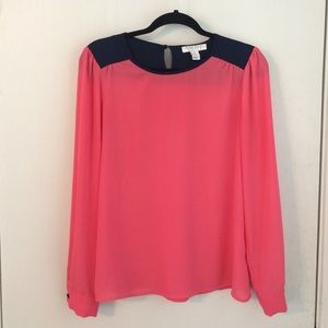 Long Sleeve Color Block Semi-Sheer - Forever21 (M)