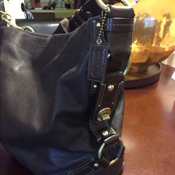 SALE! Brown and gold medium size Coach bag