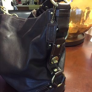 SALE! Brown and gold medium size Coach bag