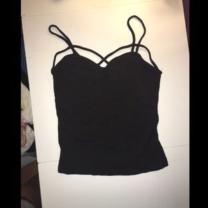 Brandy Melville Strappy black cami tank
