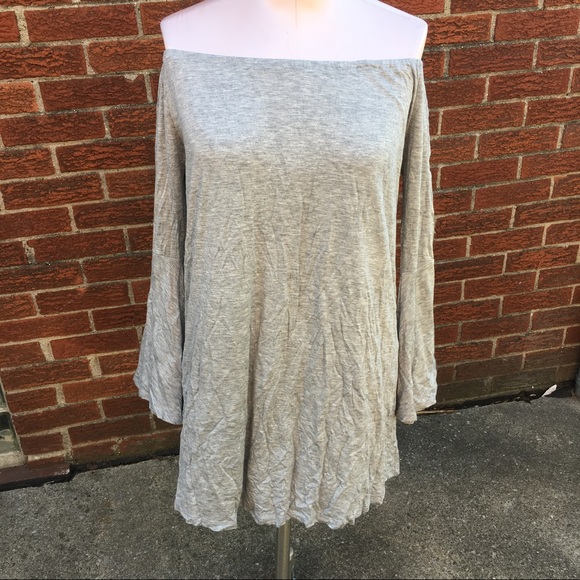 No brand Dresses & Skirts - Grey off the shoulder dress