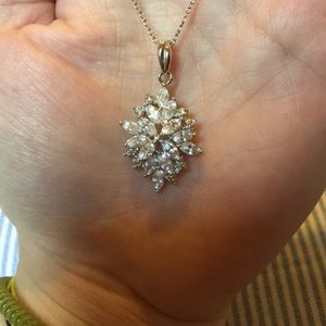 Beautiful cluster pendant and chain