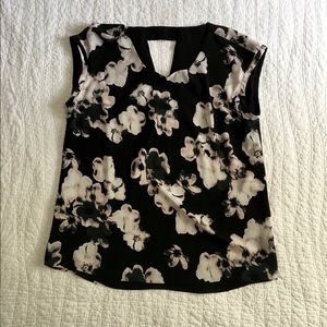 Black and Pink Floral Express Blouse