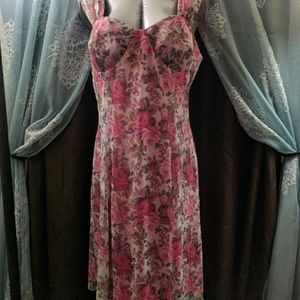 Lew magram collection pink Floral dress