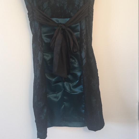 Teal and black laced dress! - Picture 4 of 4