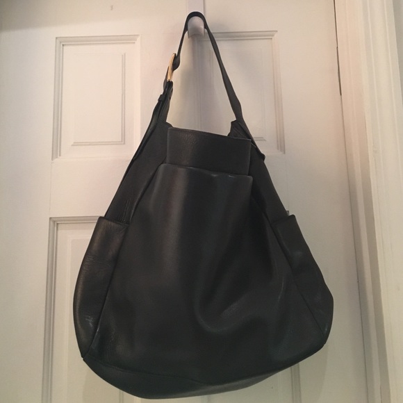 Black hobo bag