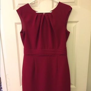 Red work dress