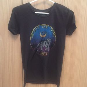 Obey grey graphic tee