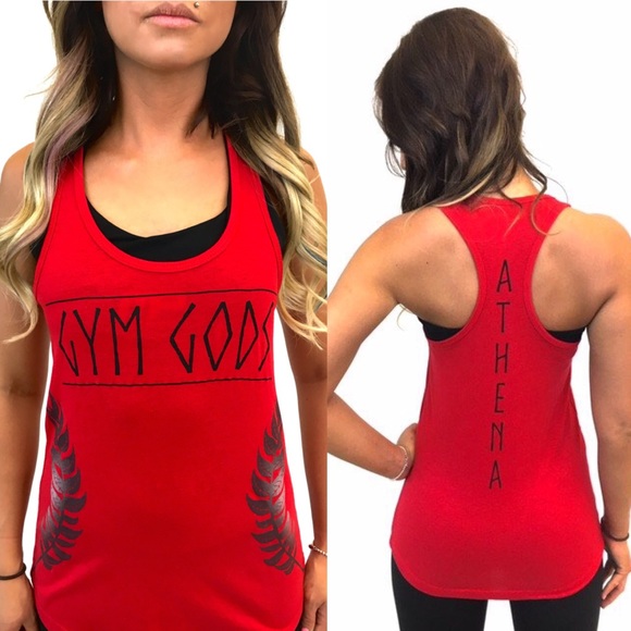 GYMGODS ATHENA RED TANK