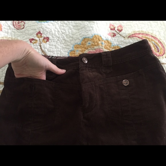 Brown Corduroy Skirt - Picture 3 of 4