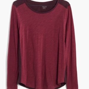 Madewell Colorblock Long-Sleeve Tee