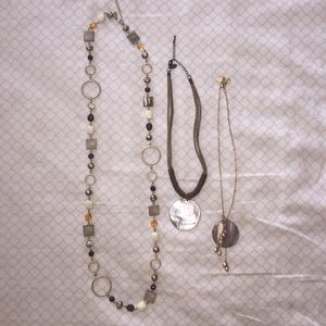 Lia Sophia bundle of three necklaces