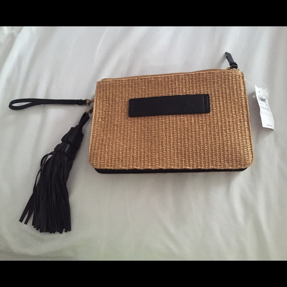 Ann Taylor woven wristlet purse - Picture 1 of 3