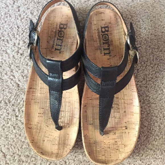 Born black leather sandal - Picture 2 of 4