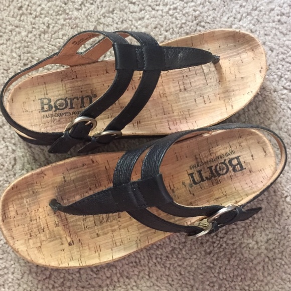 Born black leather sandal - Picture 4 of 4