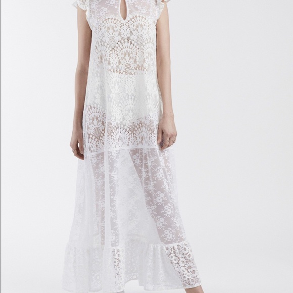 BNWT For Love and Lemons Genevieve Maxi Dress - M